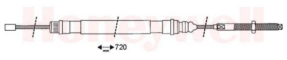 Трос, стояночная тормозная система 432417B BENDIX JURID