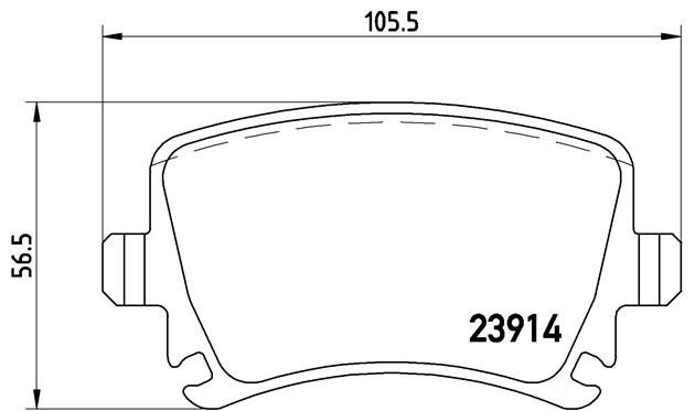 Комплект тормозных колодок, диско P85073 BREMBO