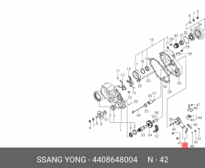 Сервопривод блокировки раздатки 4408.648.004 SSANG YONG
