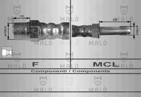 Тормозной шланг 8925 MALO