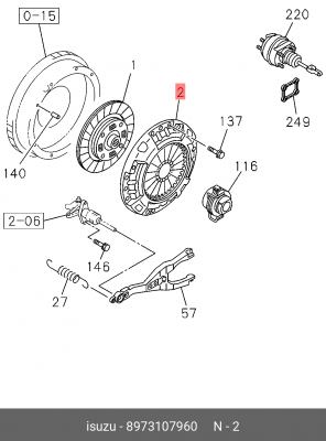 Корзина сцепления 8-97310-796-0 ISUZU