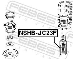 Пыльник амортизатора подвески NSHB-JC23F FEBEST