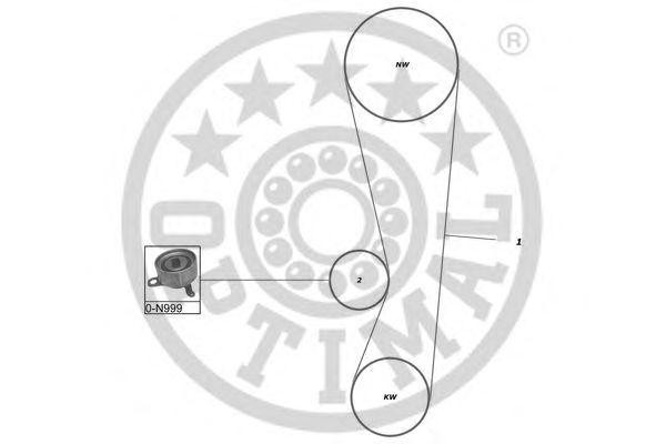 Комплект ремня ГРМ SK-1192 OPTIMAL