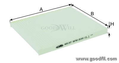 Фильтр салона AG 513 CF GOODWILL