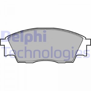 Комплект тормозных колодок, диско LP811 DELPHI