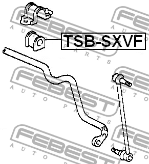 Втулка стабилизатора TSB-SXVF FEBEST