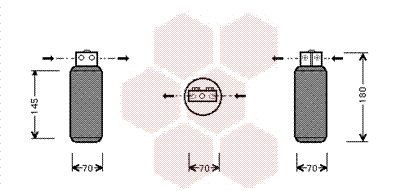 Осушитель, кондиционер 4700D042 VAN WEZEL