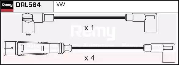 Ккомплект проводов зажигания DRL564 DELCO REMY