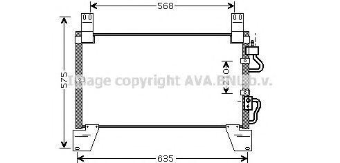 Конденсатор, кондиционер DW5077 AVA