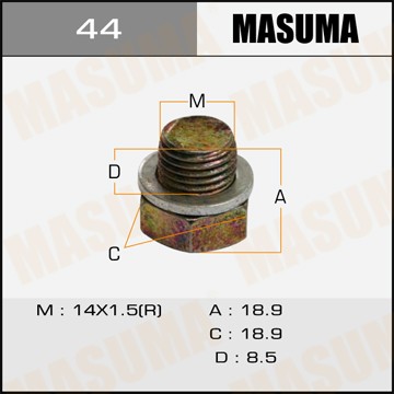 Пробка слива масла 44 MASUMA