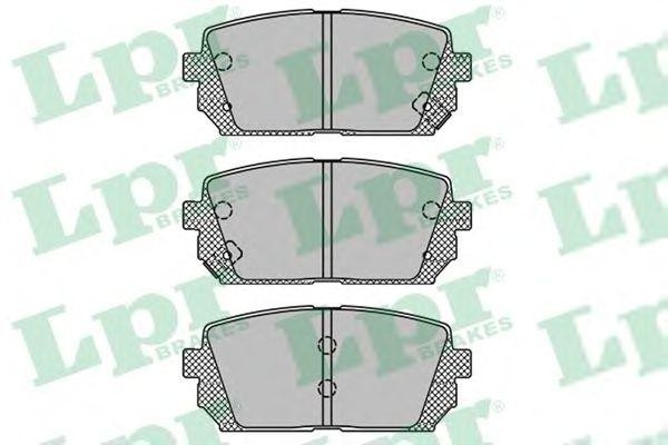 Колодки тормозные дисковые 05P1416 LPR
