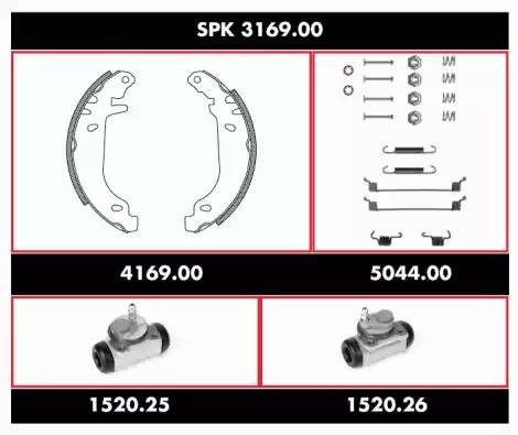 Комплект тормозных колодок SPK316900 REMSA