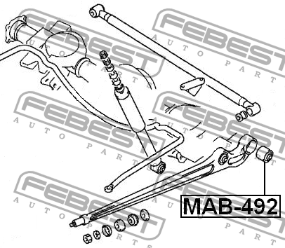 Сайлентблок заднего рычага MAB-492 FEBEST