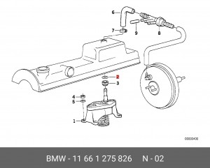Прокладка 11 66 1 275 826 BMW
