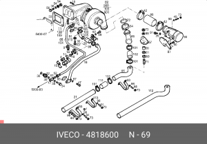 Компрессор, наддув 4818600 IVECO