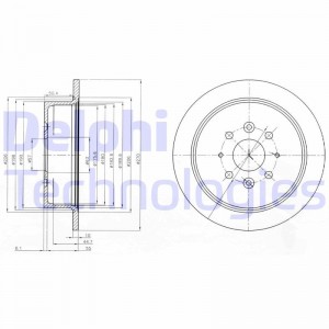 Тормозной диск BG4018 DELPHI