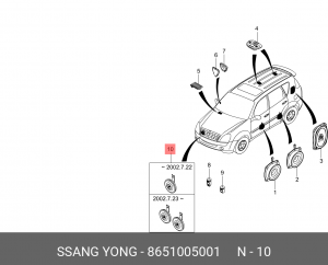 Деталь 8651005001 SSANG YONG
