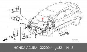 Жгут проводов 32200SMGS52 HONDA