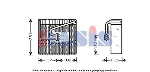 Испаритель, кондиционер 820064N AKS DASIS