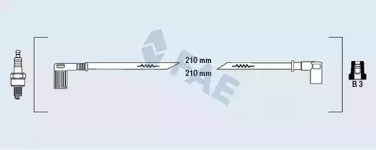 Ккомплект проводов зажигания 85290 FAE