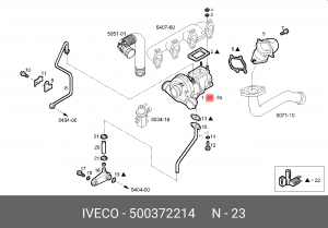 Компрессор, наддув 500372214 IVECO