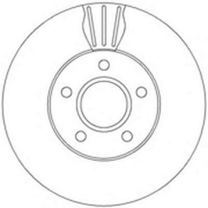 Тормозной диск 562364B BENDIX JURID