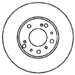 Тормозной диск 561339B BENDIX JURID