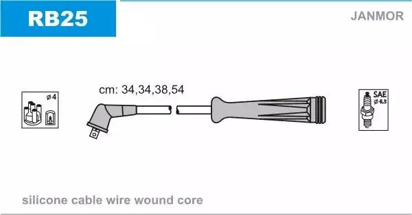 Ккомплект проводов зажигания RB25 JANMOR