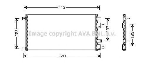 Конденсатор, кондиционер IVA5058 AVA