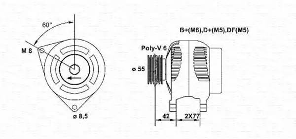 Генератор 943355014010 MAGNETI MARELLI