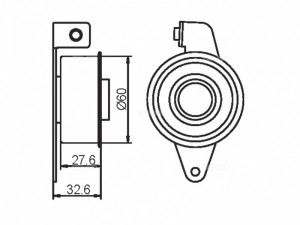 Ролик ремня ГРМ GT80210 GMB