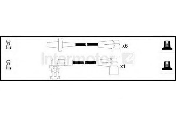 Ккомплект проводов зажигания 73843 STANDARD