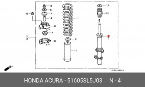 Амортизатор подвески 51605SL5J03 HONDA