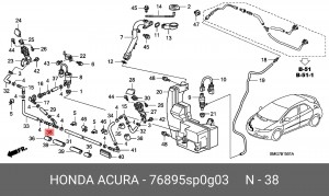 Деталь 76895SP0G03 HONDA