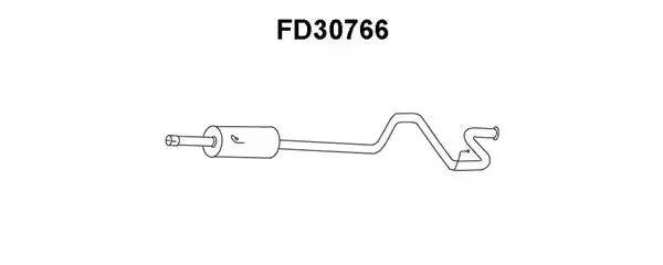 Глушитель выхлопных газов конечный FD30766 VENEPORTE