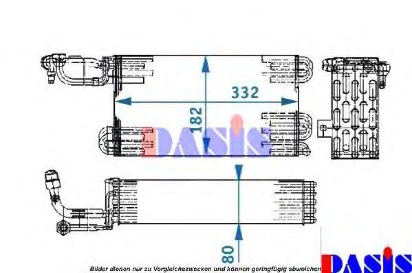 Испаритель, кондиционер 820760N AKS DASIS