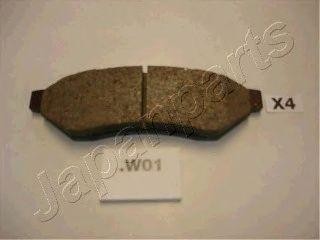 Комплект тормозных колодок, диско PP-W01AF JAPAN PARTS GROUP