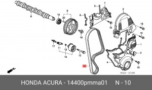 Ремень ГРМ 14400-PMM-A01 HONDA