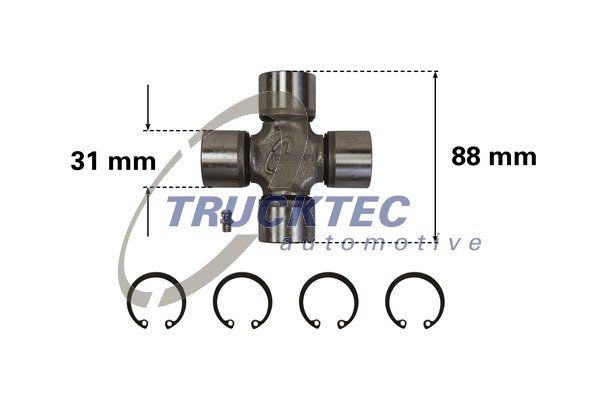 Крестовина карданного вала 02.34.012 TRUCKTEC