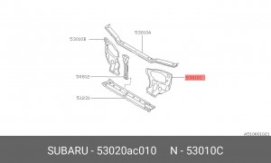 Крепление фары 53020AC010 SUBARU