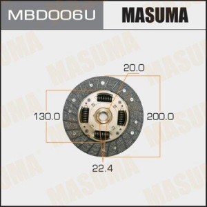 Диск сцепления MBD006U MASUMA