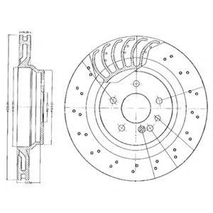 Тормозной диск BG3880 DELPHI
