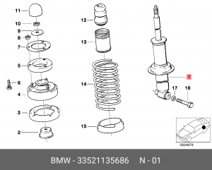 Амортизатор подвески 33 52 1 135 686 BMW