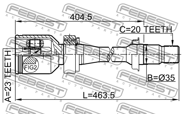 ШРУС 0111-SXM10RH FEBEST