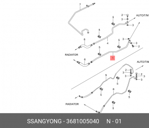 Деталь 3681005040 SSANG YONG