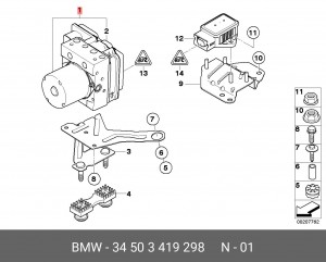 Гидроагрегат, тормозная система 34 50 3 419 298 BMW