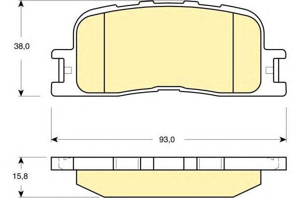 Колодки тормозные дисковые 6133749 GIRLING