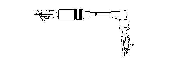 Провод зажигания 1A1950 BREMI