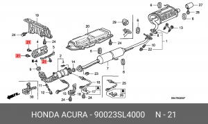 Болт крепления 90023SL4000 HONDA