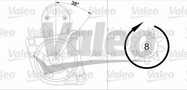 Стартер 455609 VALEO PHC